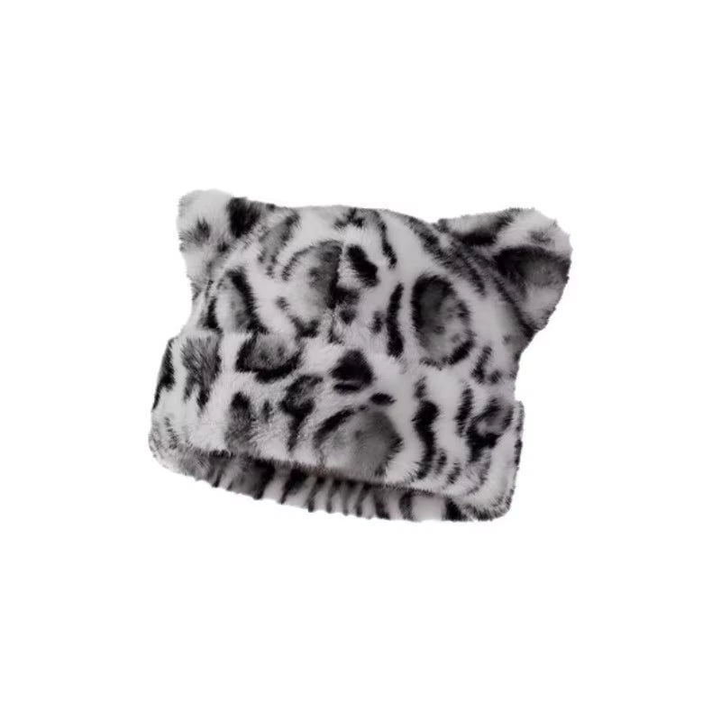 Plush Bear Ears Beanie