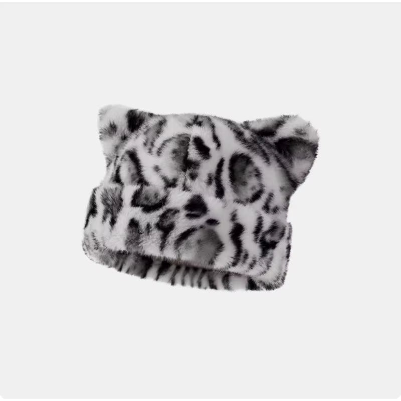 Plush Bear Ears Beanie