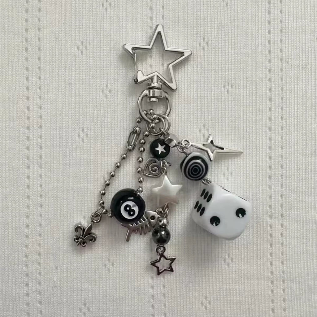 Handmade Cluttered Keychains Grunge