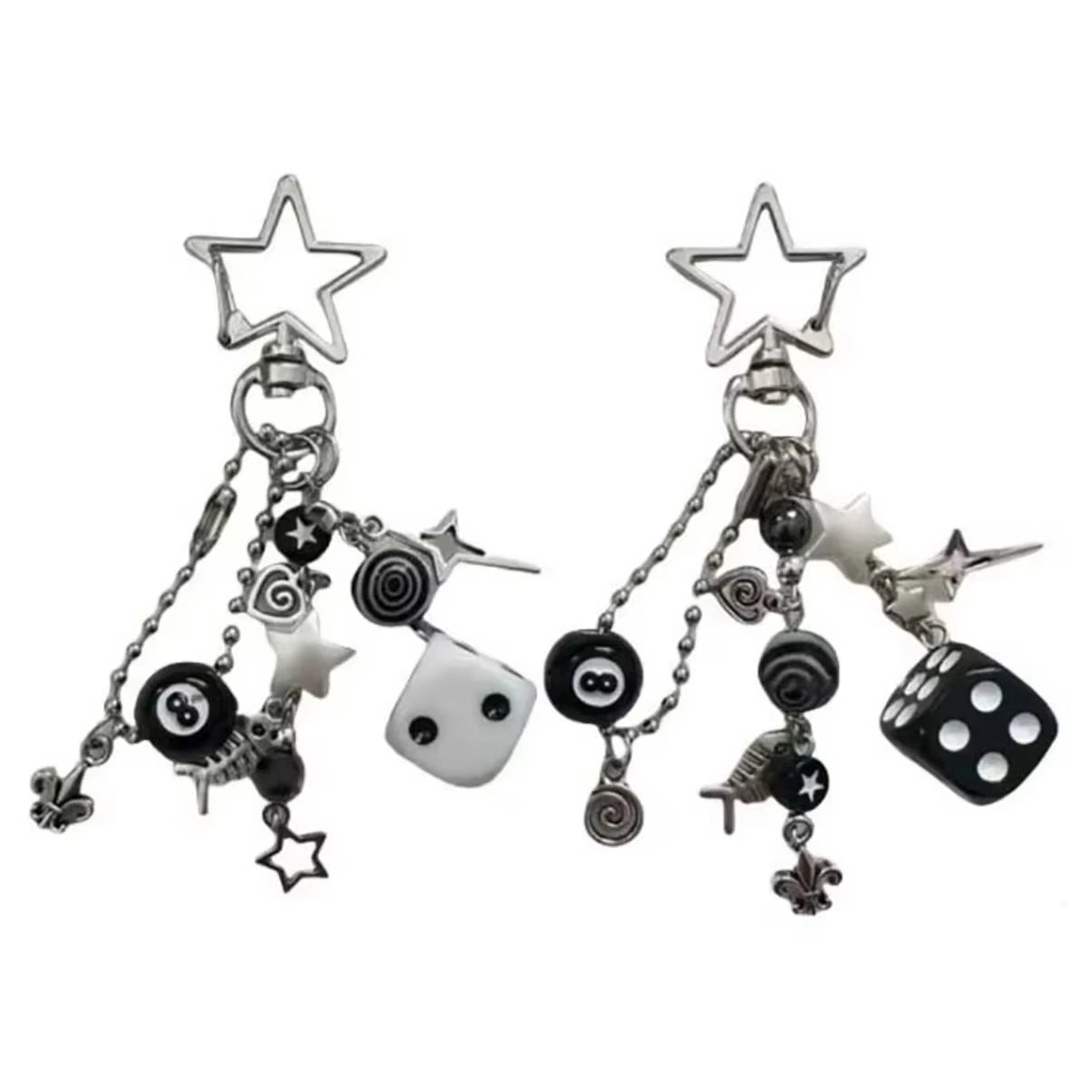 Handmade Cluttered Keychains Grunge